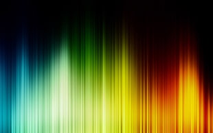 red, green, and blue abstract painting